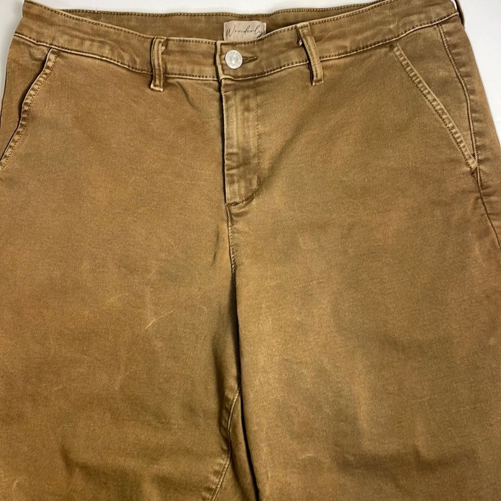 Wonderly Women’s Twill Stretch‎ Jogger Pants zipper & button closure pockets 12R - Picture 2 of 11